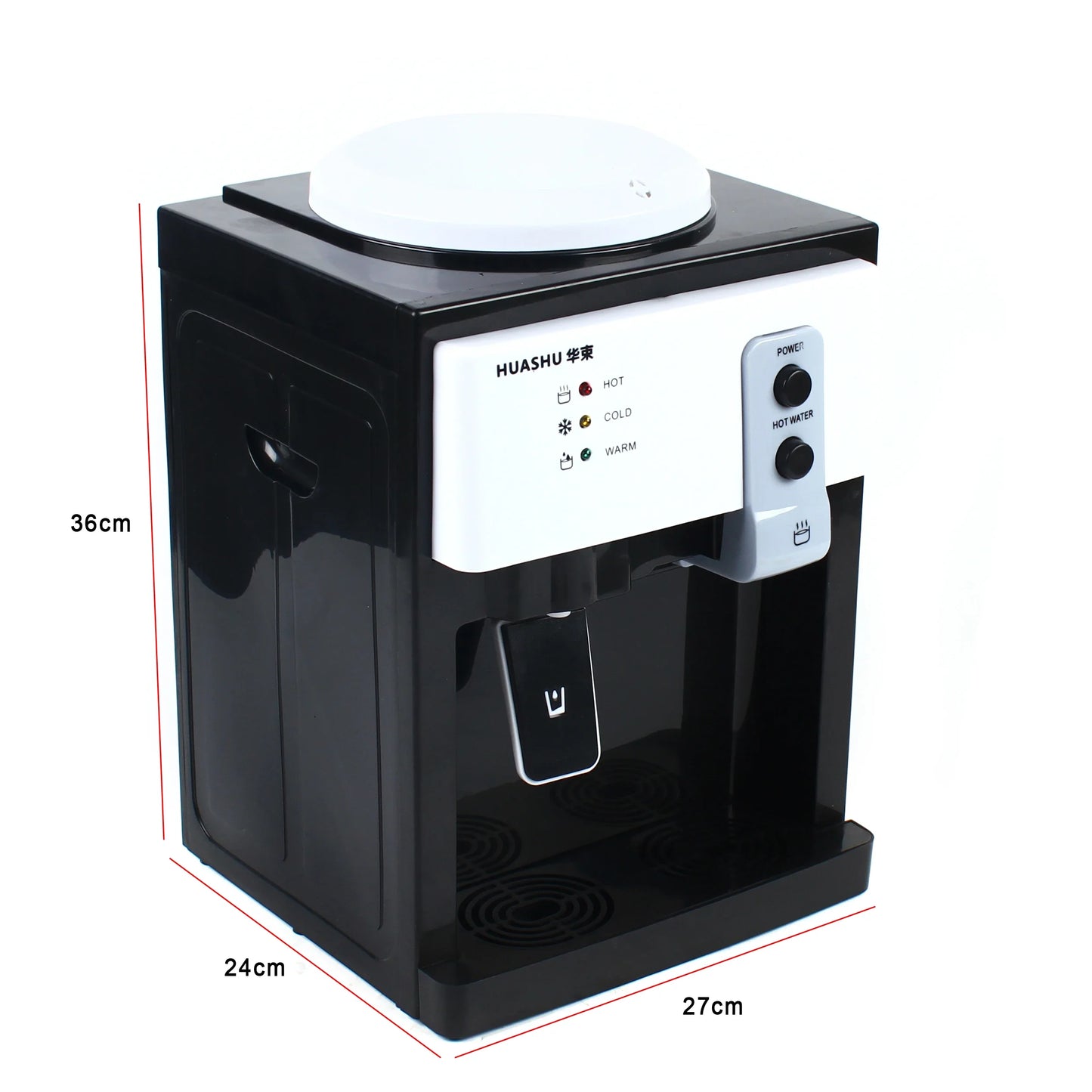 3-Temperature Control Water Dispenser with 1.2-5 Gallons Tank Stainless Steel Top Loading Fast Hot/Cold/Warm Water US/EU Plug