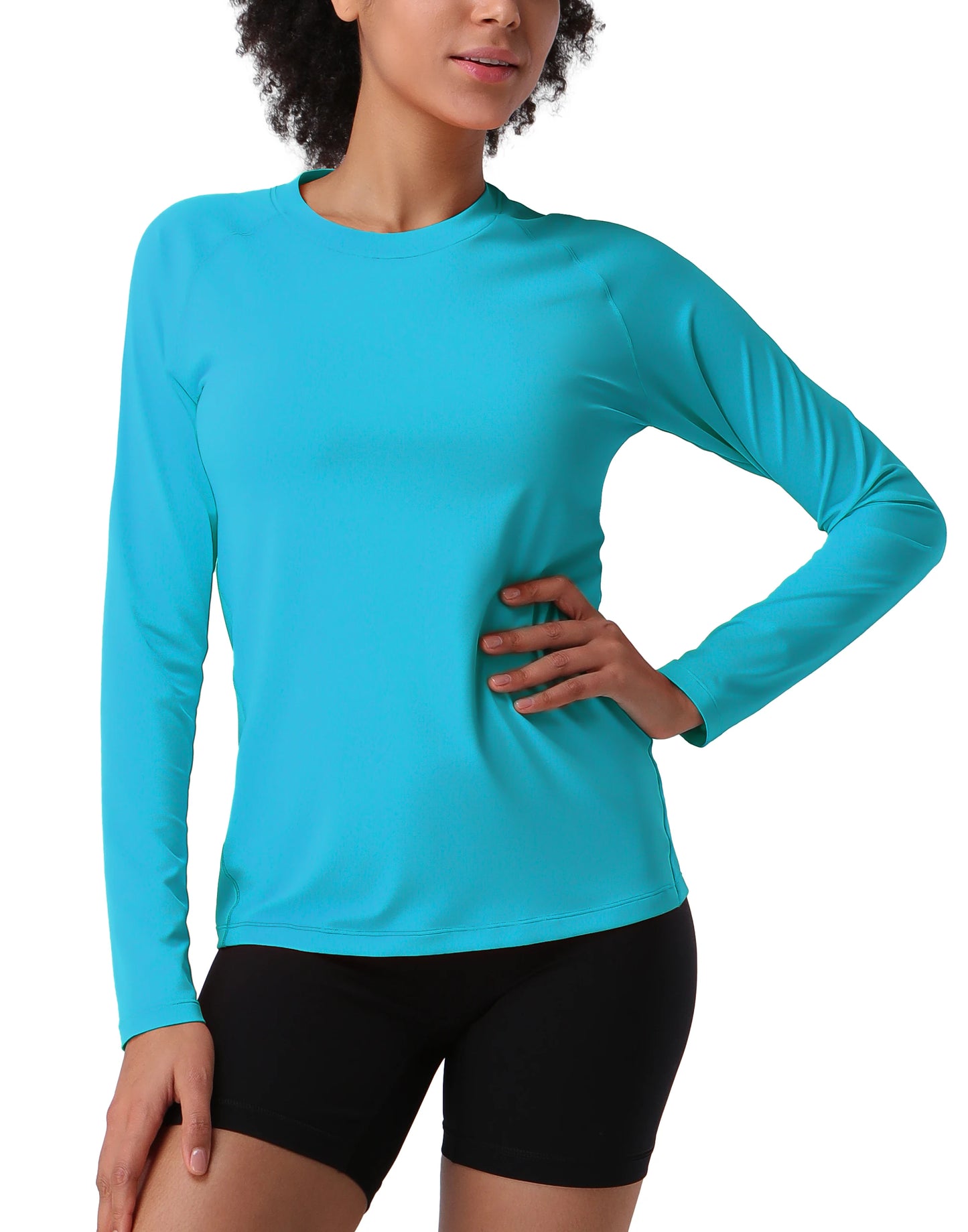 Womens Camp Hiking Long Sleeve T-shirt SPF UV Protection