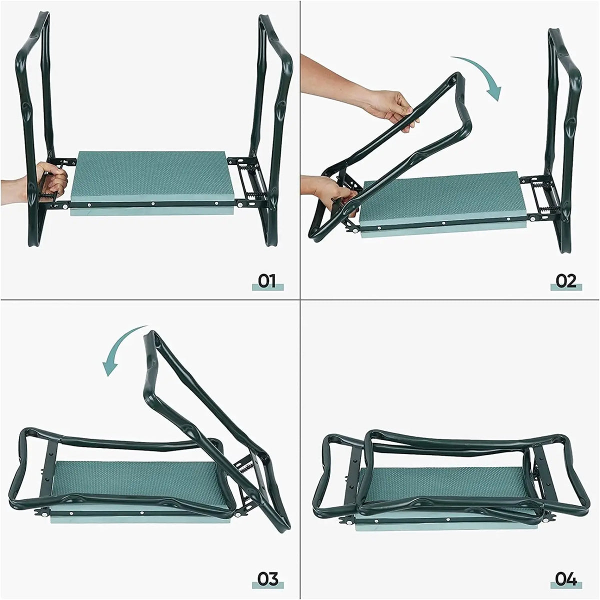 2-in-1 Folding Garden Kneeler & Seat with EVA Foam Pad