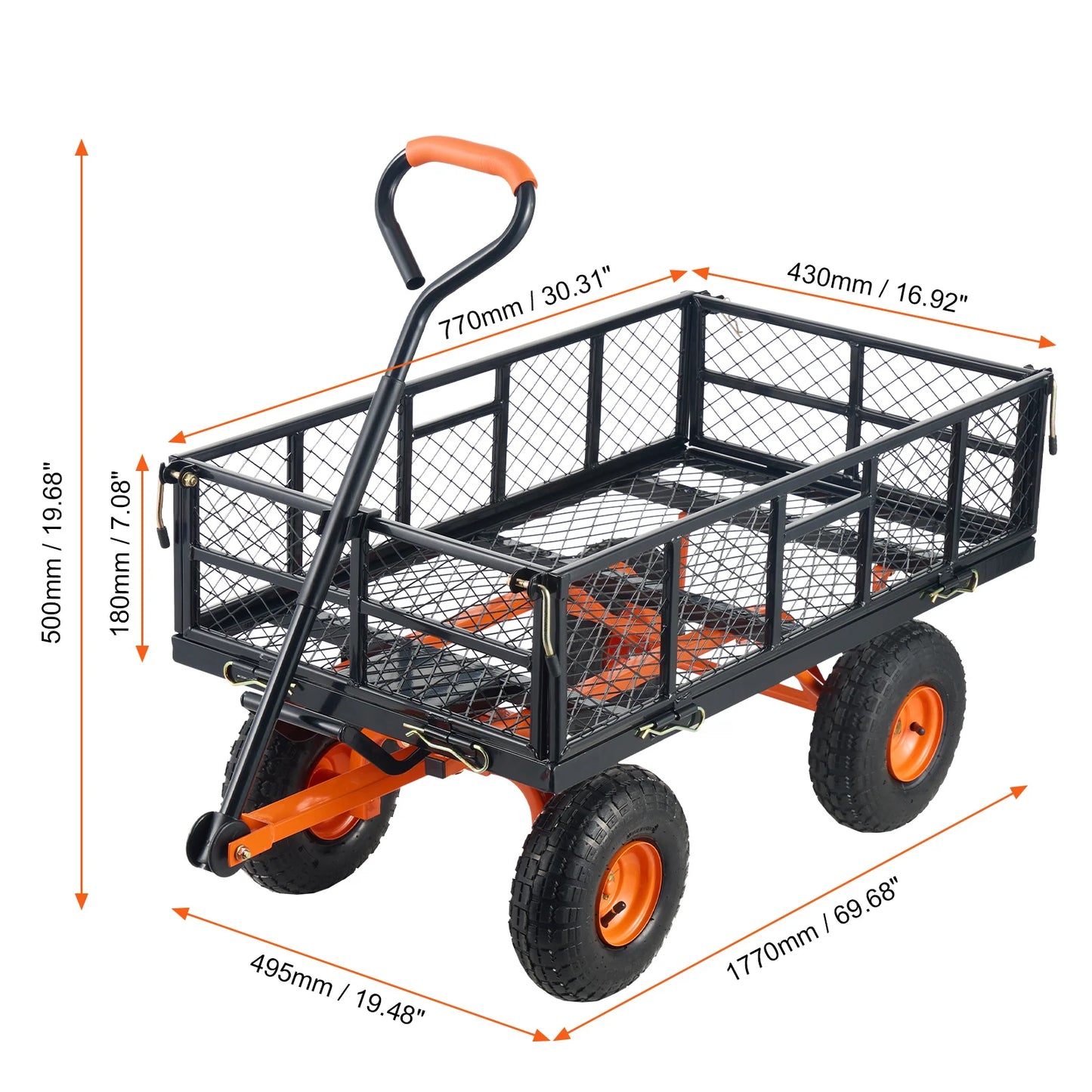 Garden metal Utility Wagon