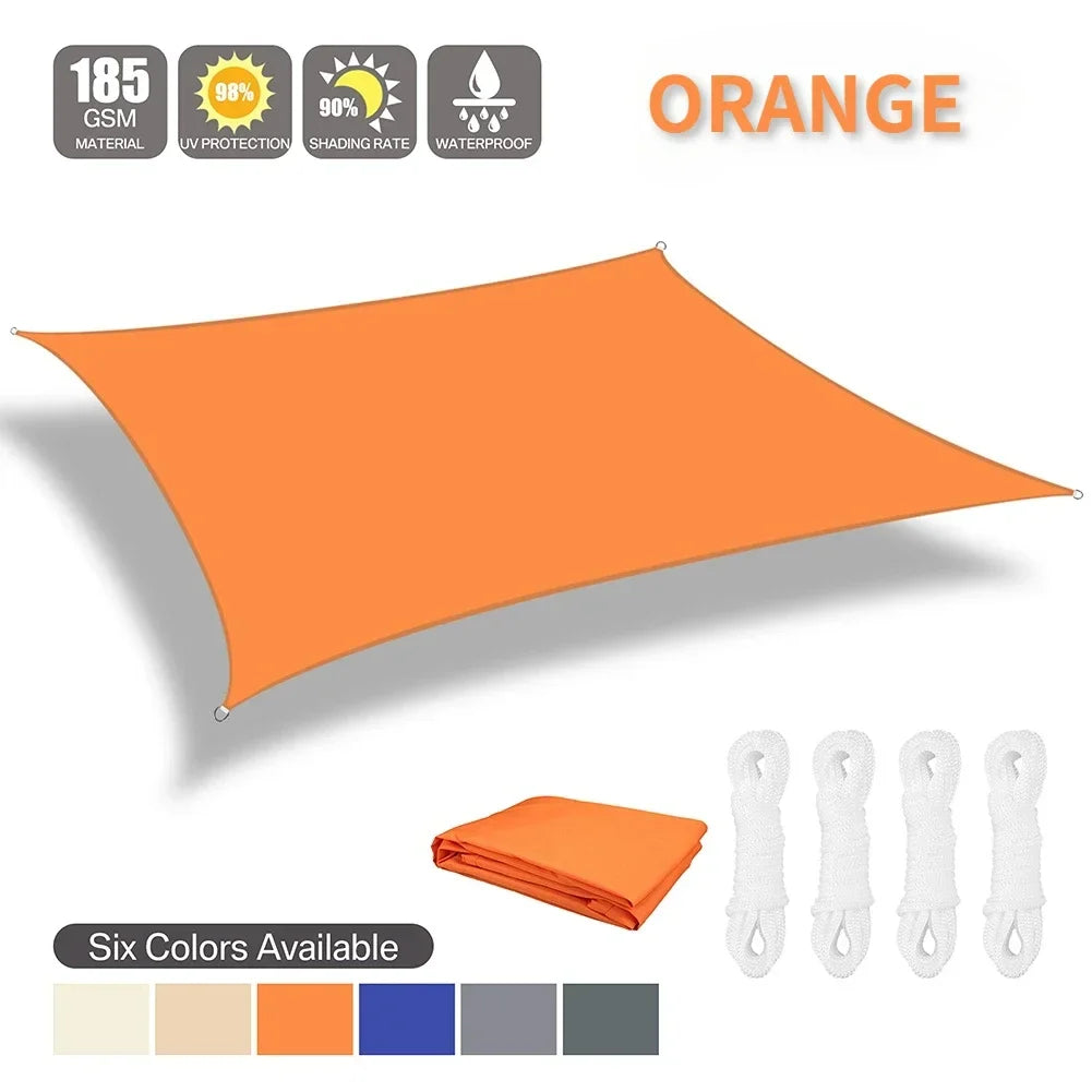 Waterproof Sun Shelter Sunshade Protection Shade Sail Awning