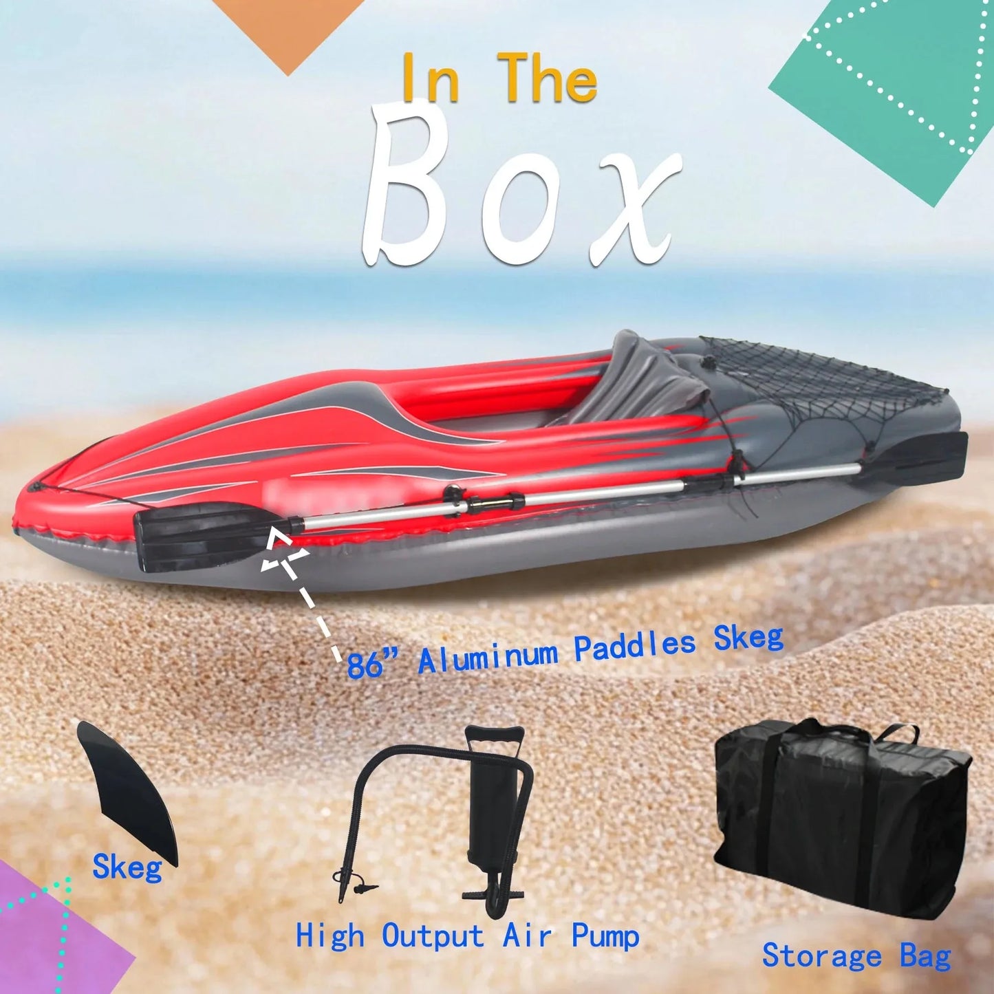 Inflatable Kayak Fishing Boat 1 Person