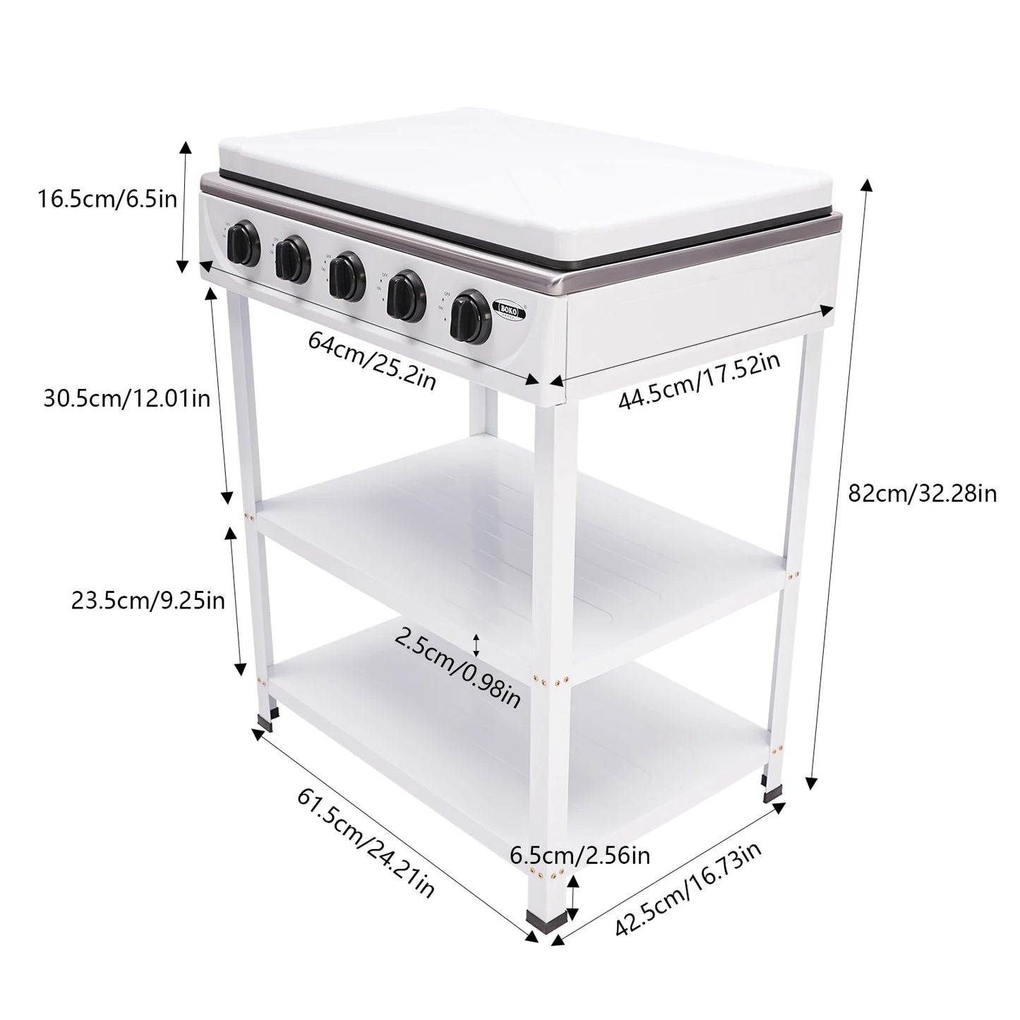 5 Hearth Grill, Gas Grill, 2.5 kW Burner,Freestanding