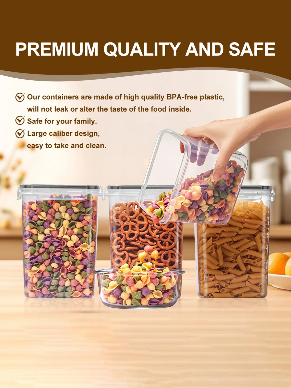 48-Piece Airtight Food Storage Container Set with Lids & Pantry Labels