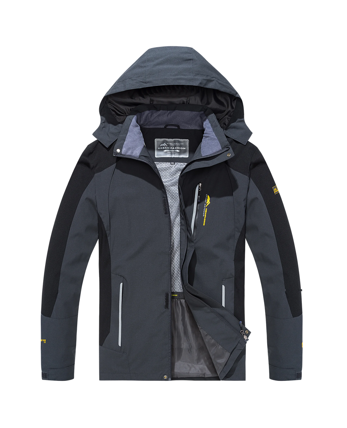 Men's Waterproof Hiking Jacket – Windproof Outdoor Rain Coat
