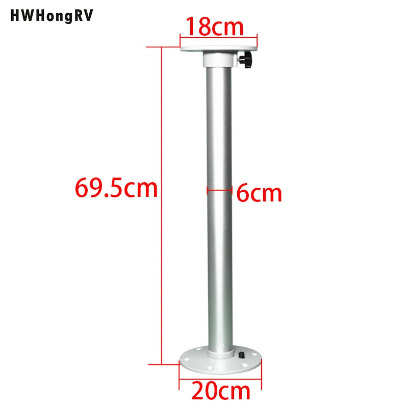 Manufacturers' Select RV or Boat Table Leg System. SurFit Leg Sets, Silver, Surface Mount with Aluminum Floor and Table Bases