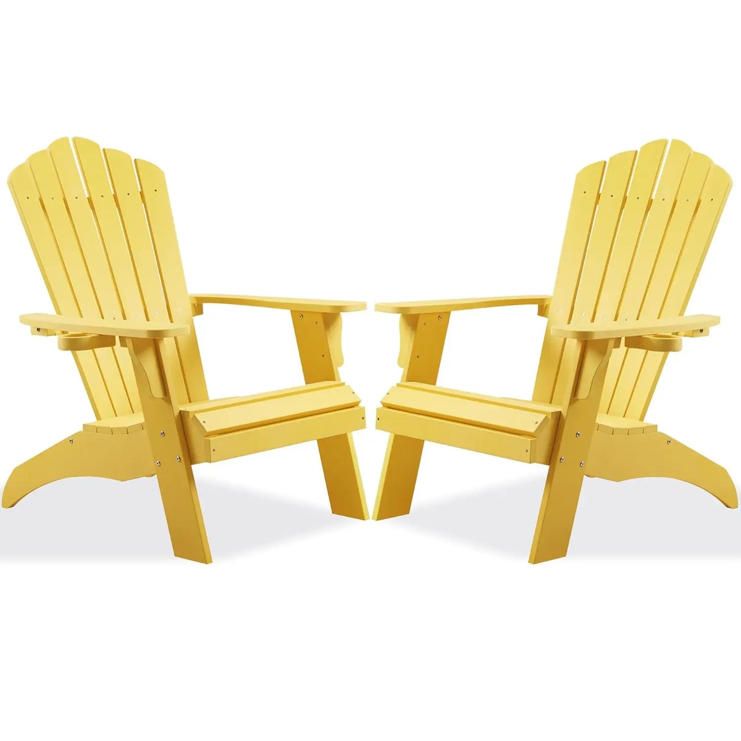 Oversized Poly Lumber Adirondack Chair Set of 2