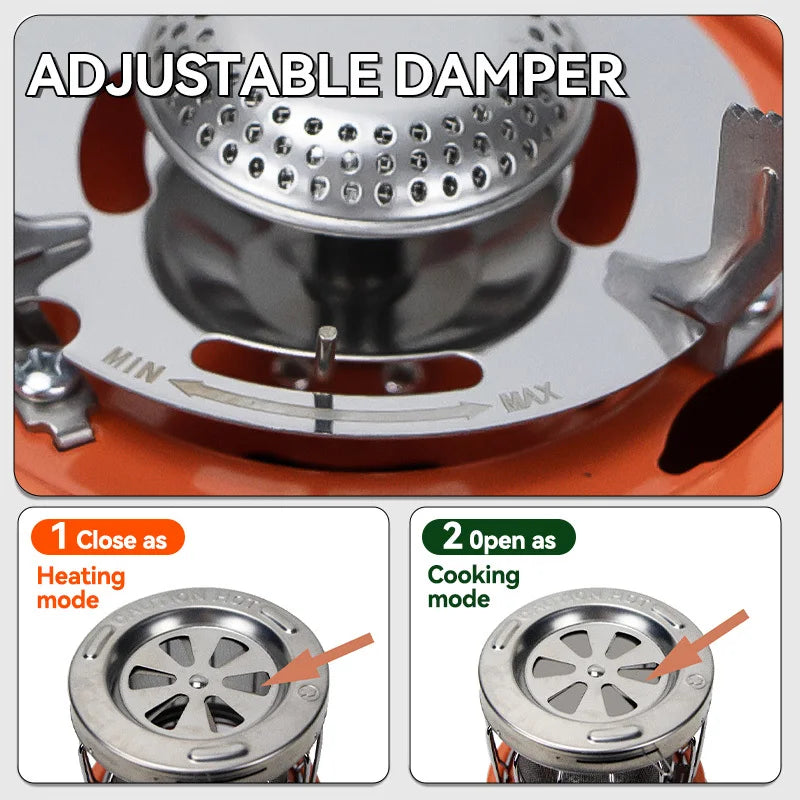 2 in 1 Portable Propane Heater Stove