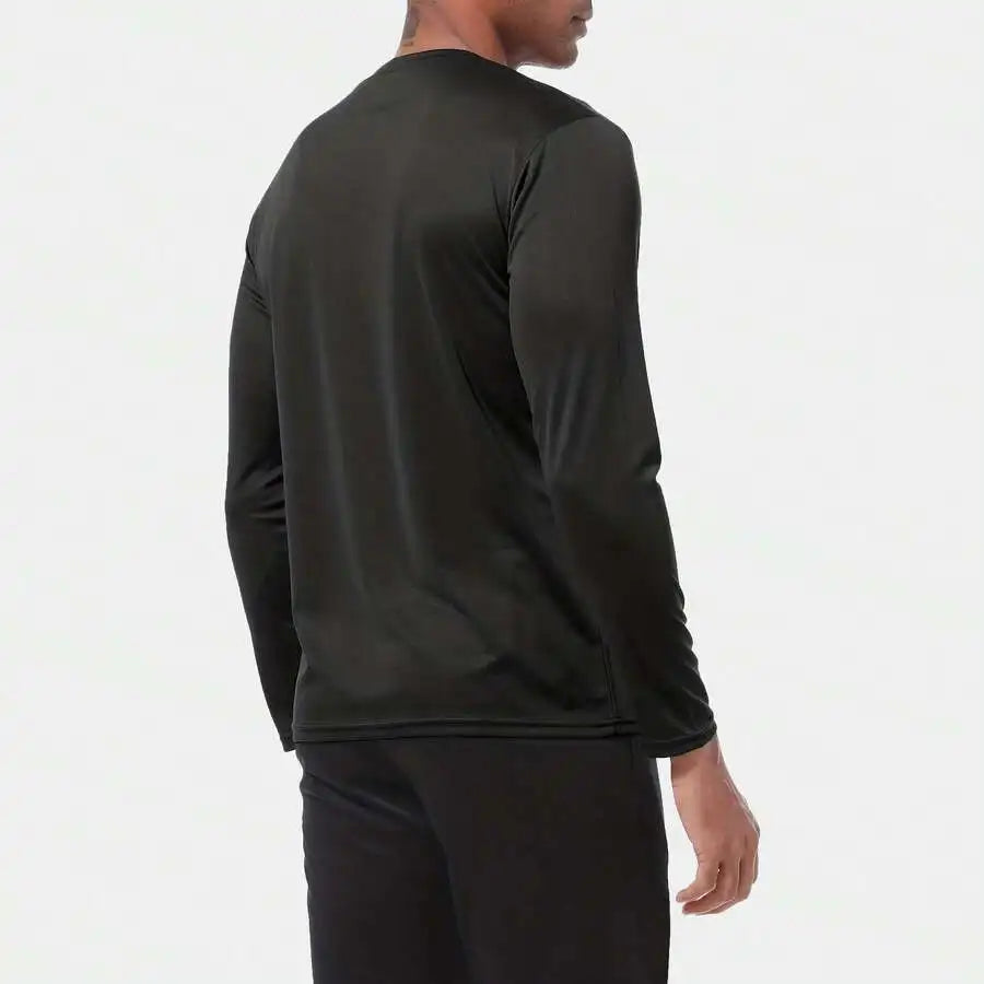 5-Pack Mens Long Sleeve Performance Tees: Moisture-Wicking