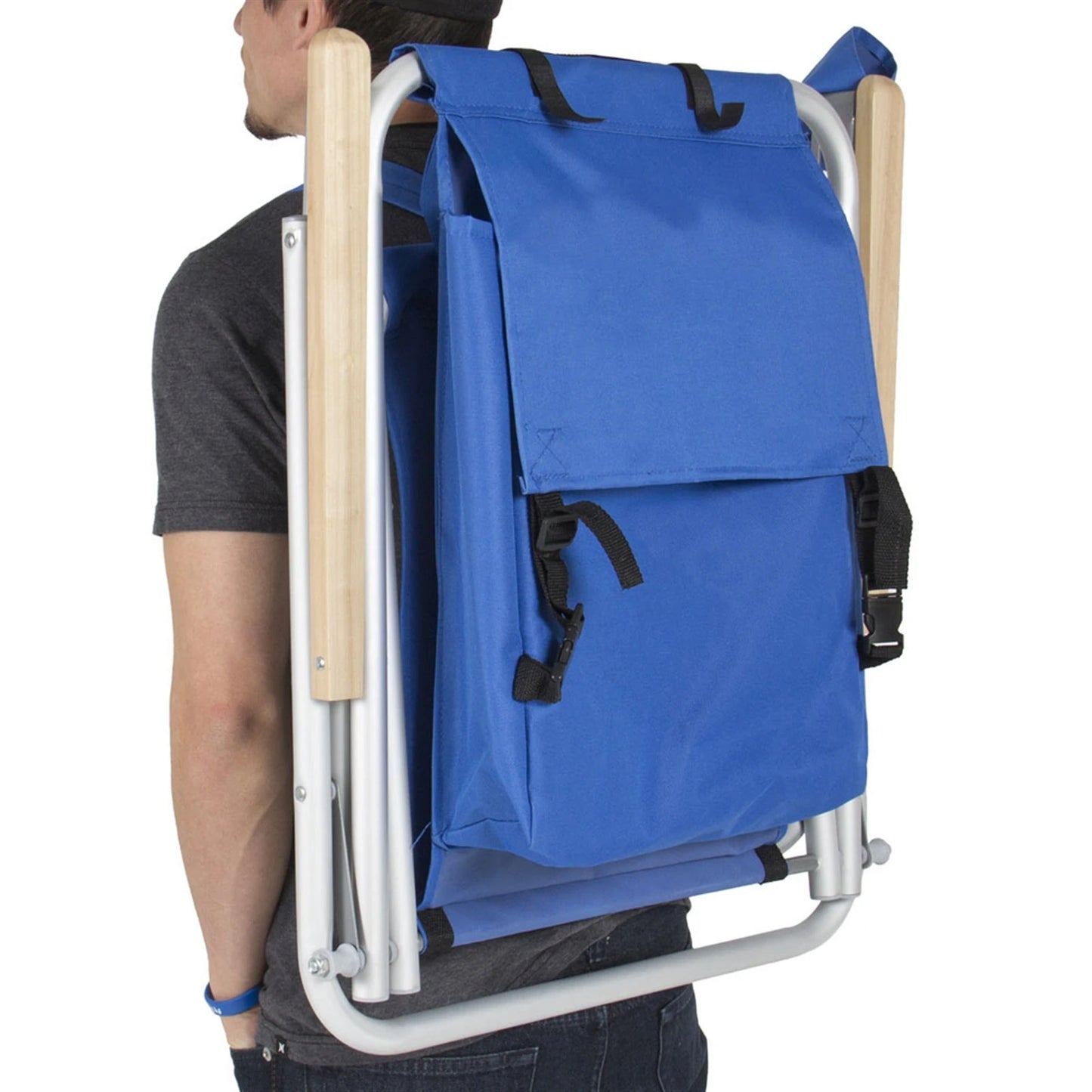 Portable Beach Chair with Adjustable Headrest