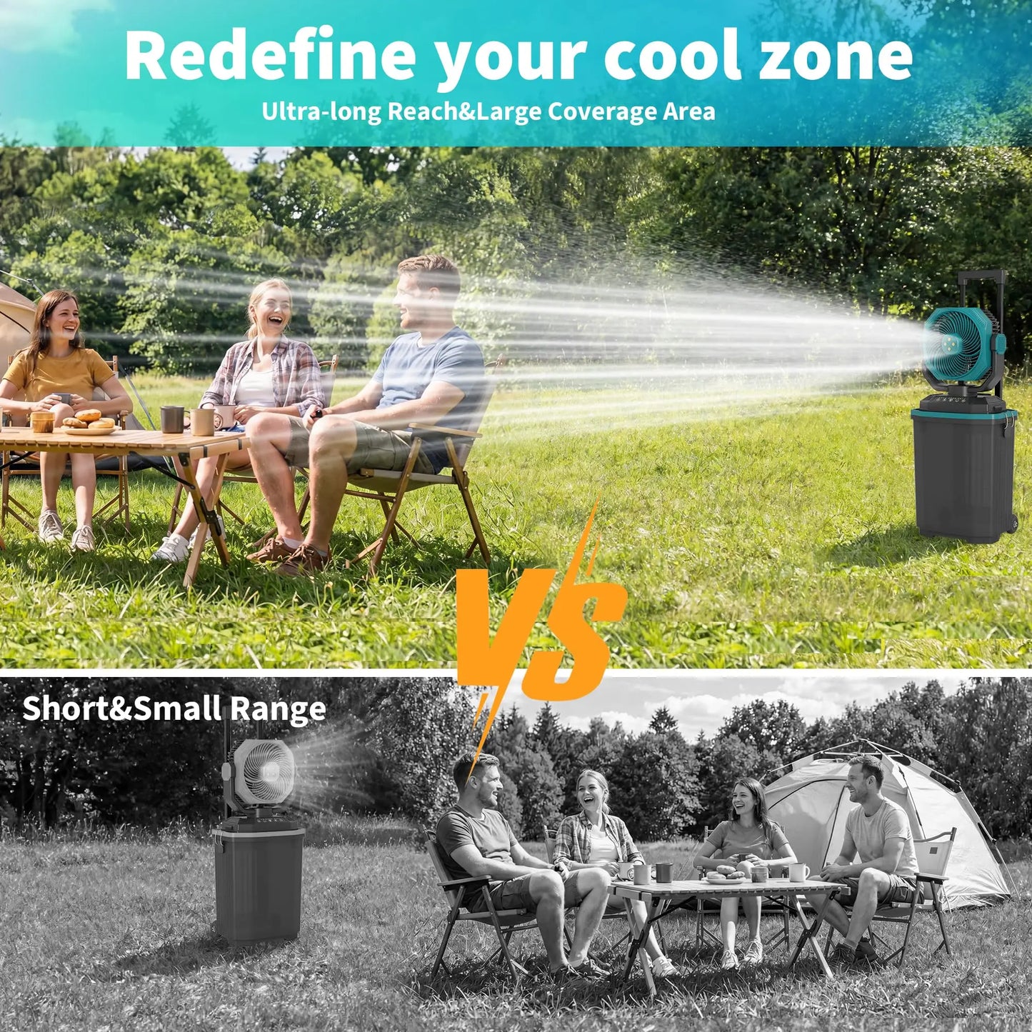 15L Portable Misting Bucket Fan 3