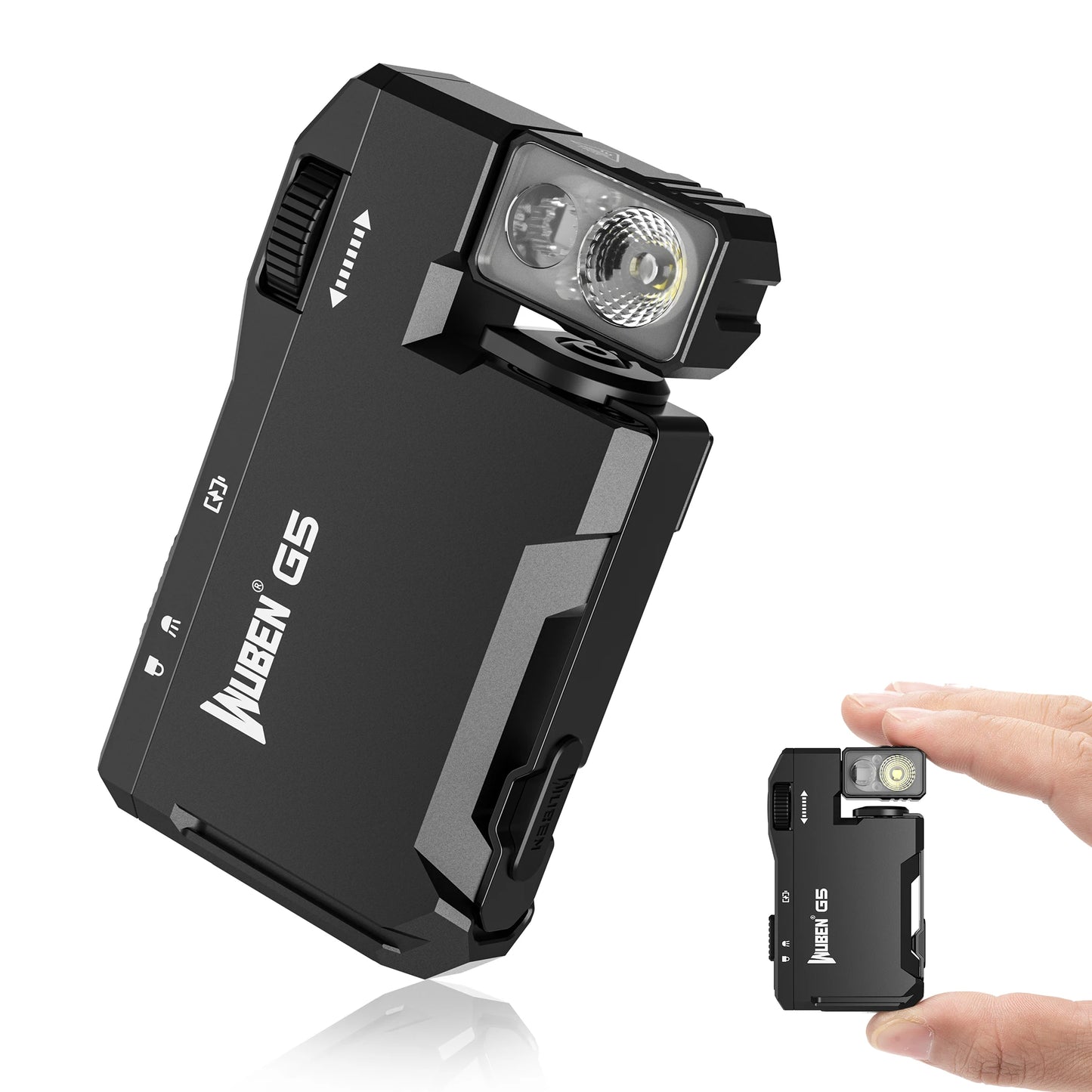 Multi-Color Magnetic EDC G5 Flashlight 400 Lumen USB-C Rechargeable Keychain hands Free for Camping, Car Repair, Home Use