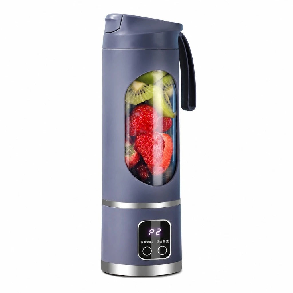 450ml Portable Juicer Blender Cup 12 Stainless Steel Blades 3 Speed Modes USB Charging