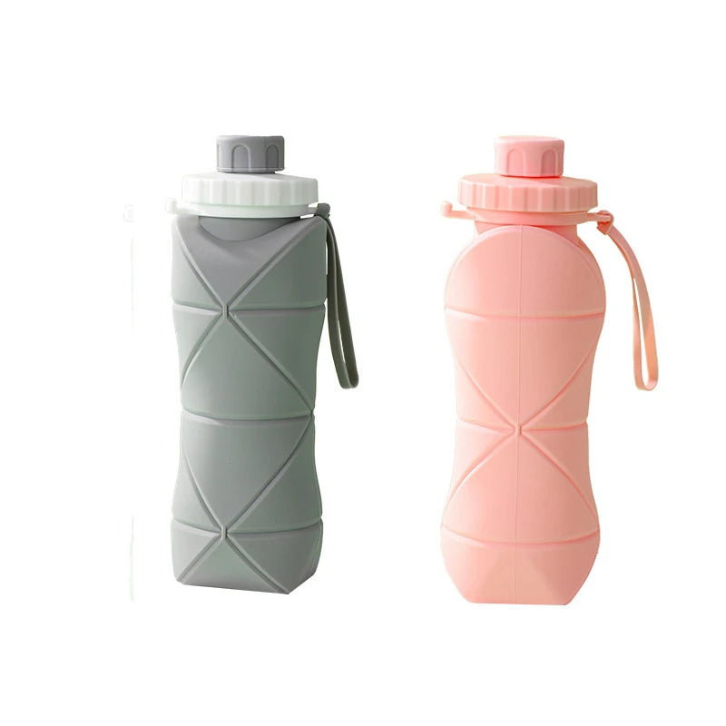 Outdoor Silicone Folding Water Bottle Portable
