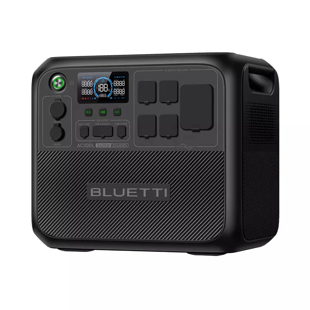 BLUETTI AC200L 2048Wh 2400W Portable Power Station Solar Generator High-Capacity