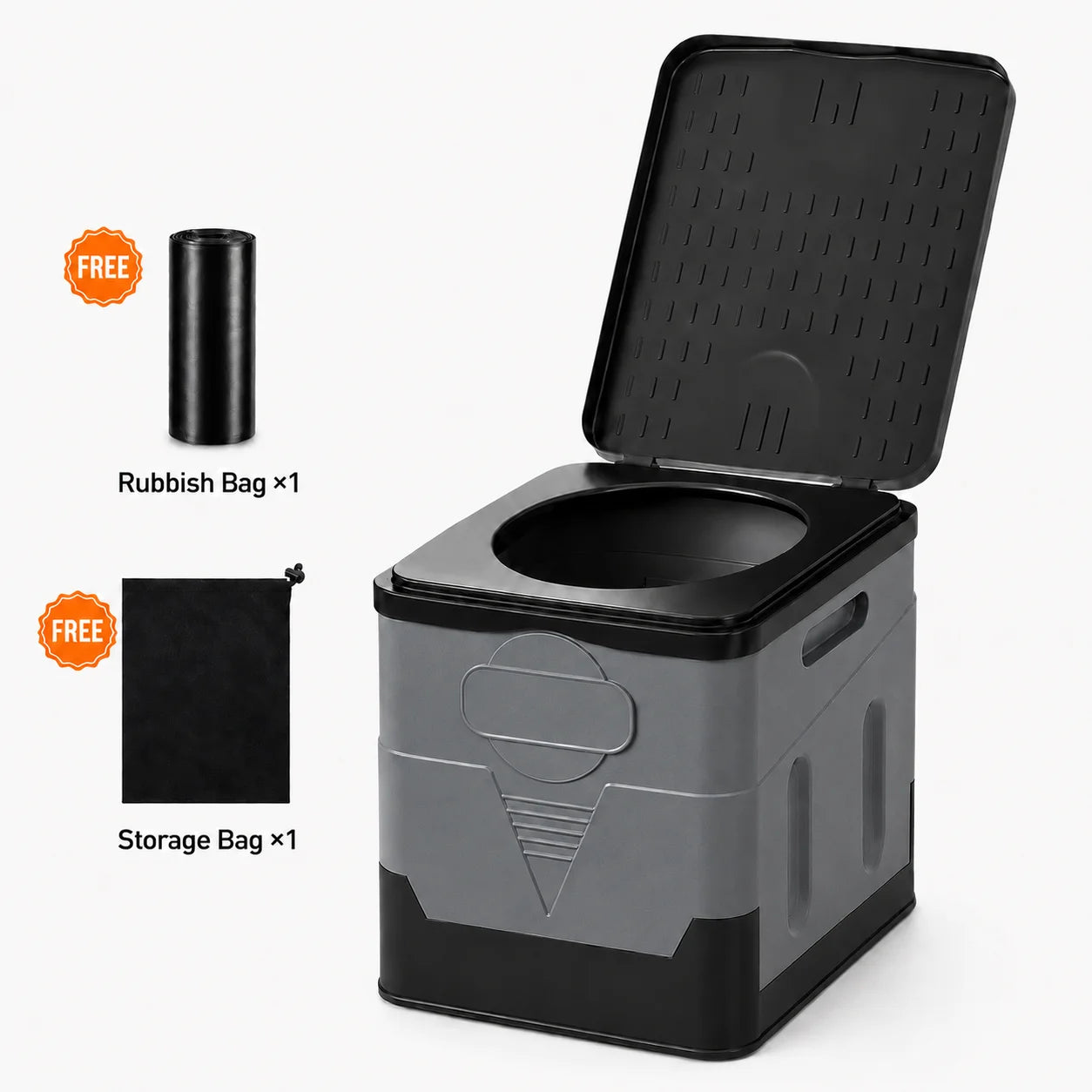 Portable Folding Car Travel Potty with Lid Compact