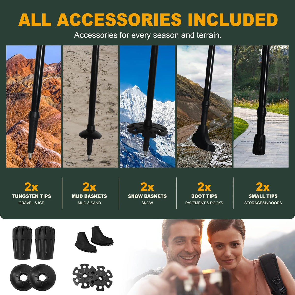 Ultralight 5-Section Folding Trekking Pole