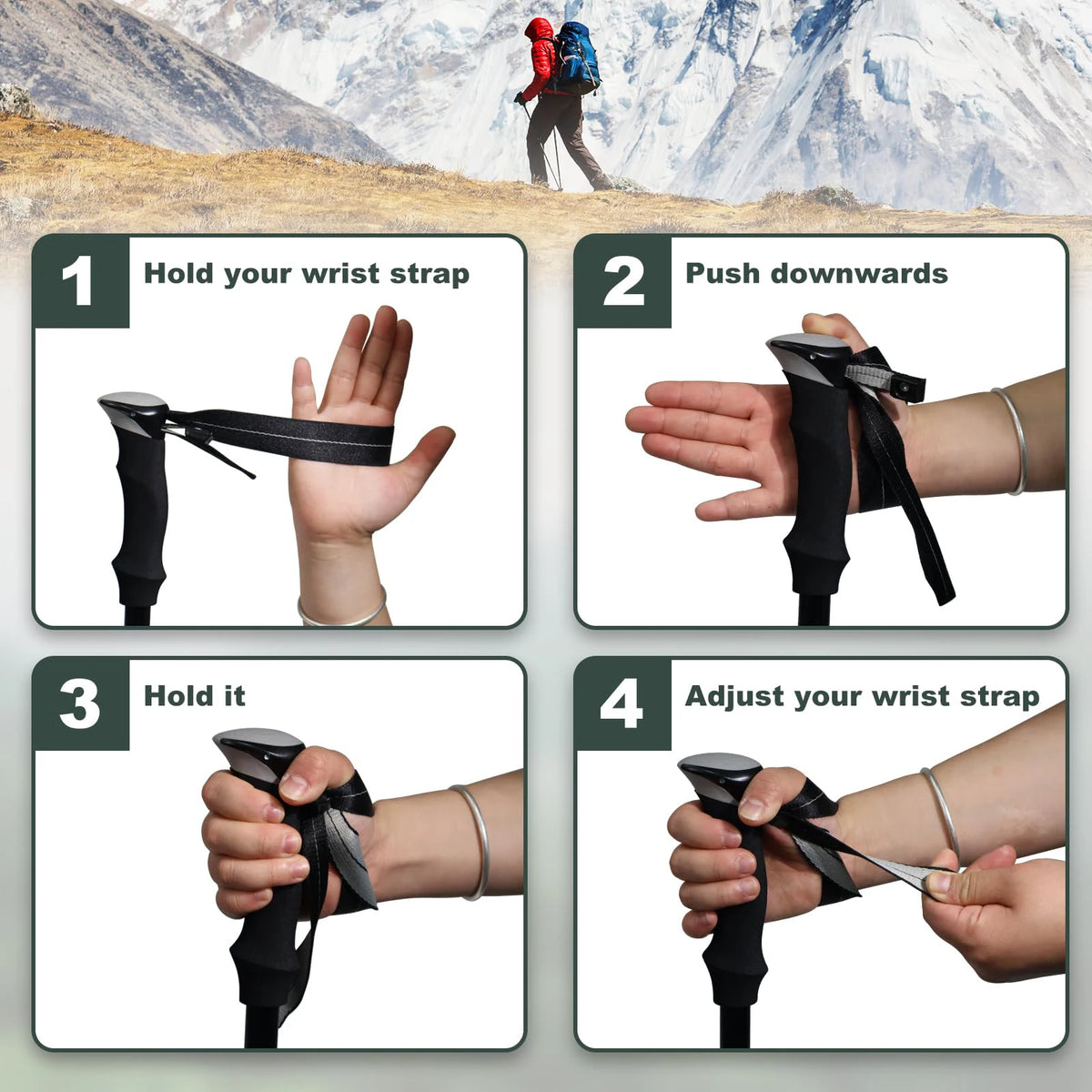 Ultralight 5-Section Folding Trekking Pole