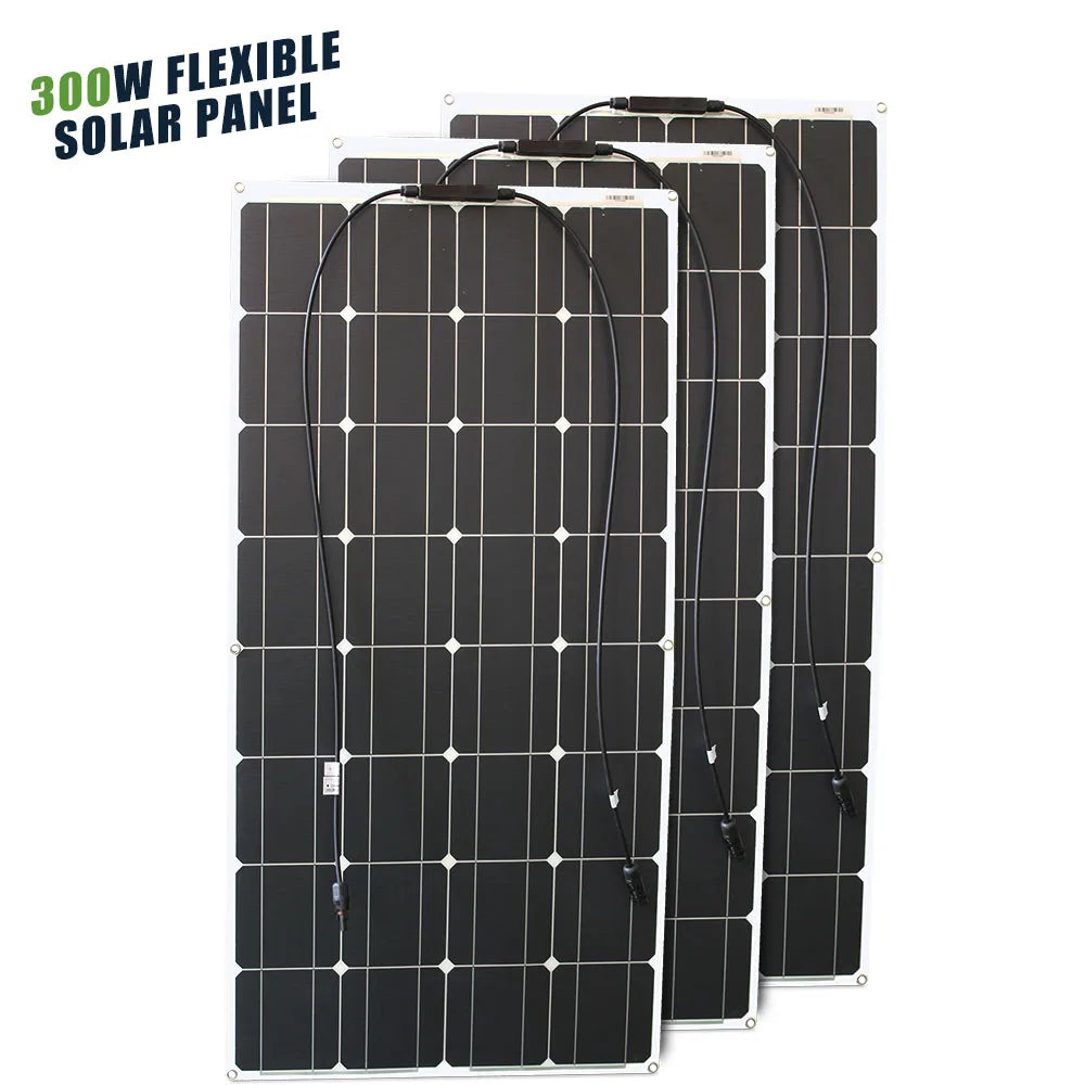 12V Flexible  Waterproof Solar Panel 600W 100W 200W 300W 400W 500W