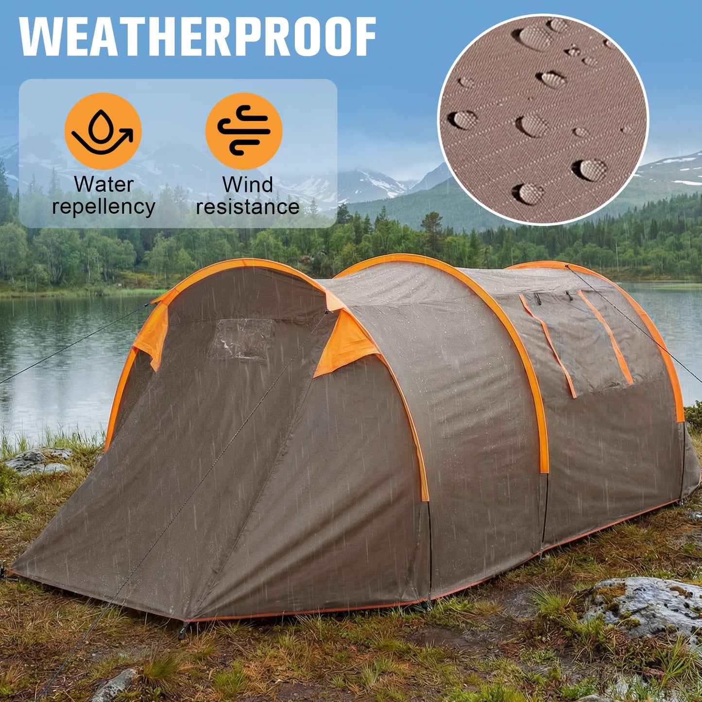 2-Person Backpacking Tent Windproof