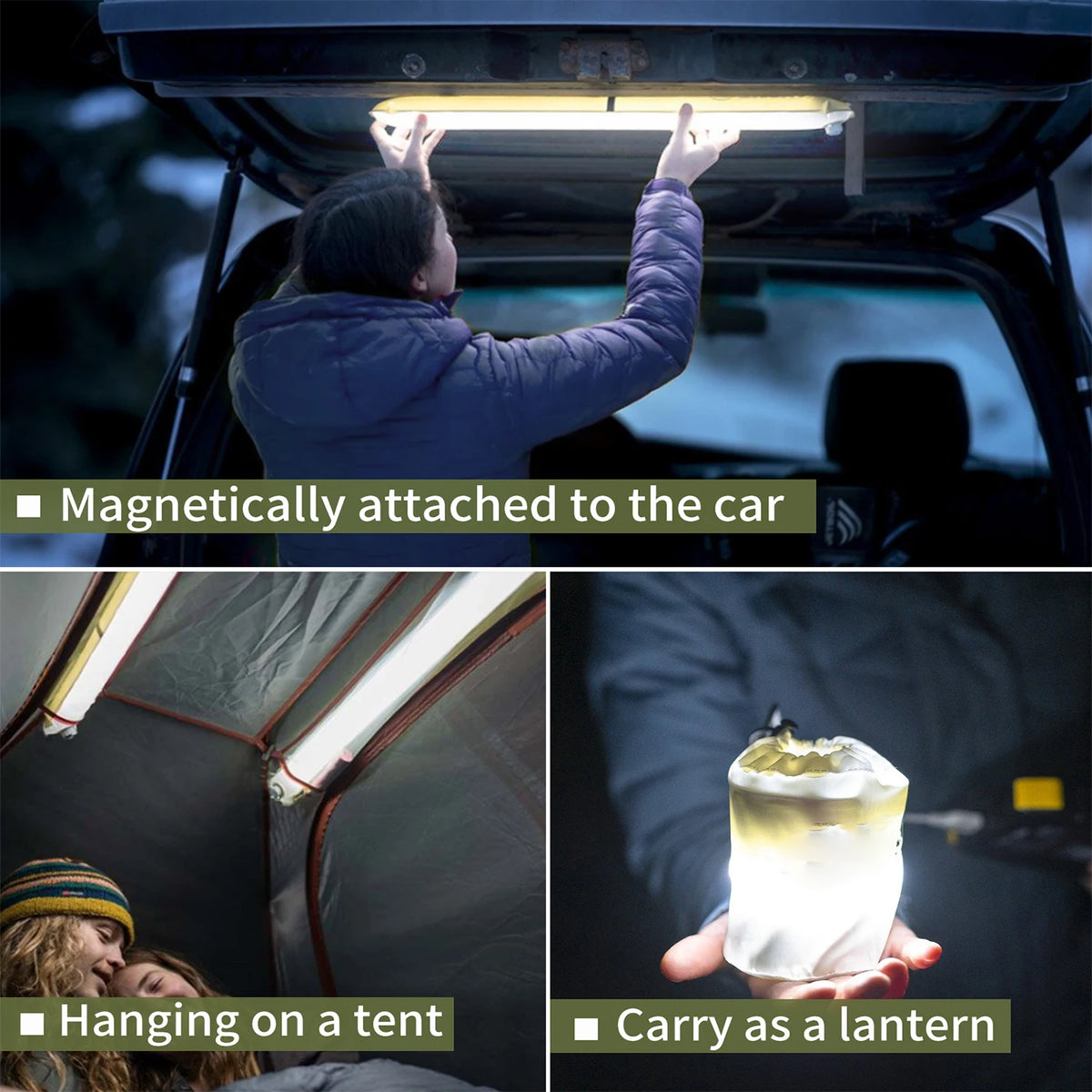 SELORSS Rechargeable Camping Spotlight & Work Light – 2000mAh Portable Lamp