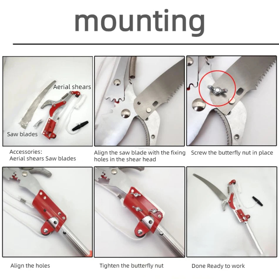 2-in-1 Extendable Tree Pruner & Pole Saw