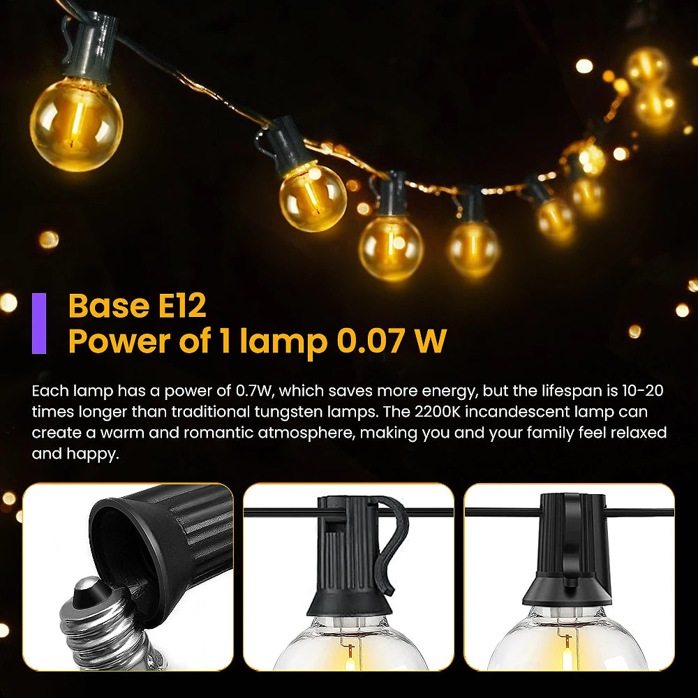 LED Shatterproof Globe String Lights