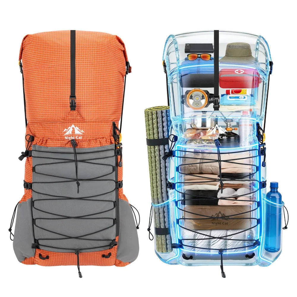 Internal-frame Hiking Backpack: 50L / 60L / 70L