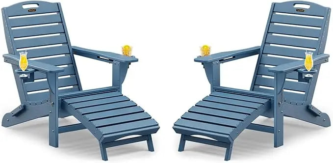 Folding Adirondack Chairs Set of 2