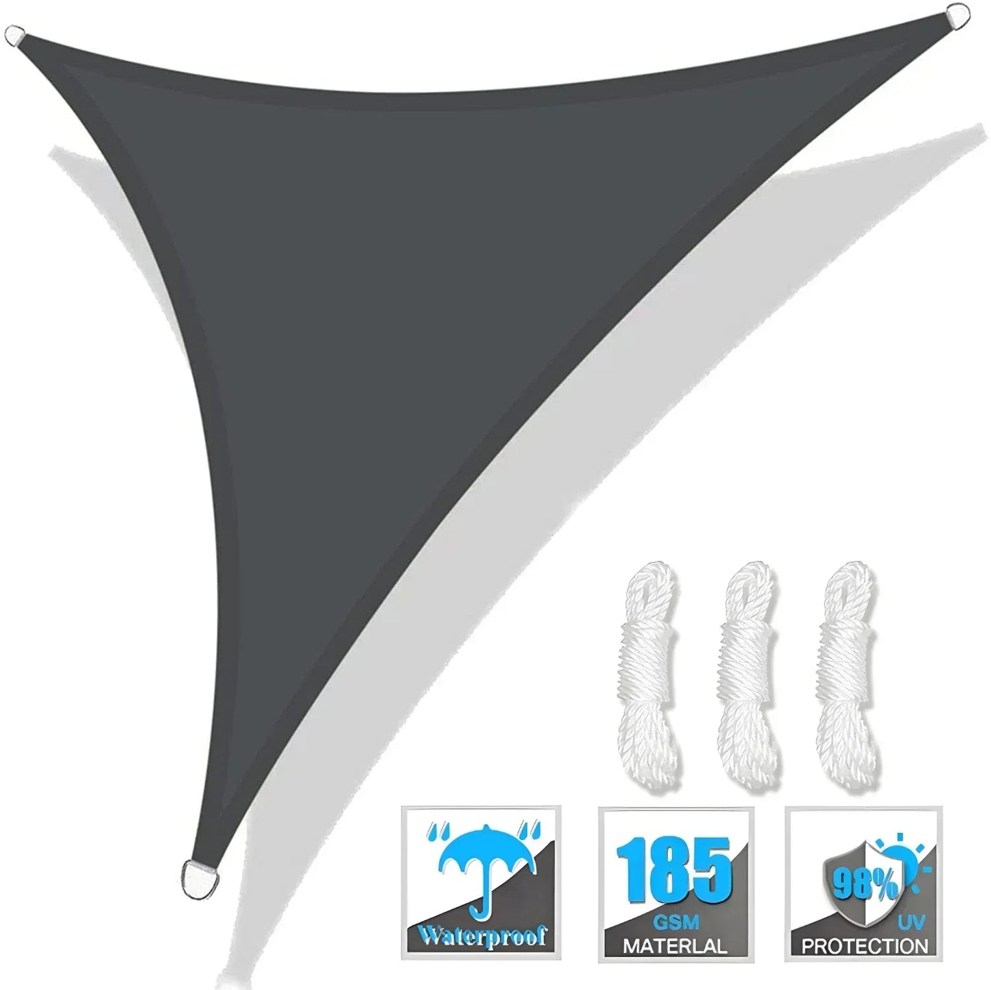 Triangle Sun Shade Sail Canopy