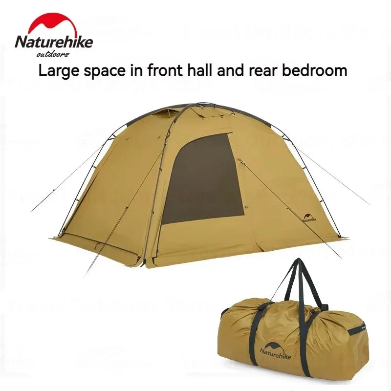 Camping Tent 2 People 4 Season Tent Ultralight PU2000mm Outdoor Travel iking Tent With Chimney Screen Window