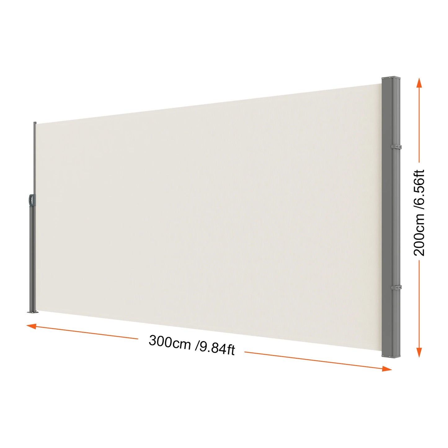 Retractable Side Awning Outdoor Privacy Retractable Patio Screen
