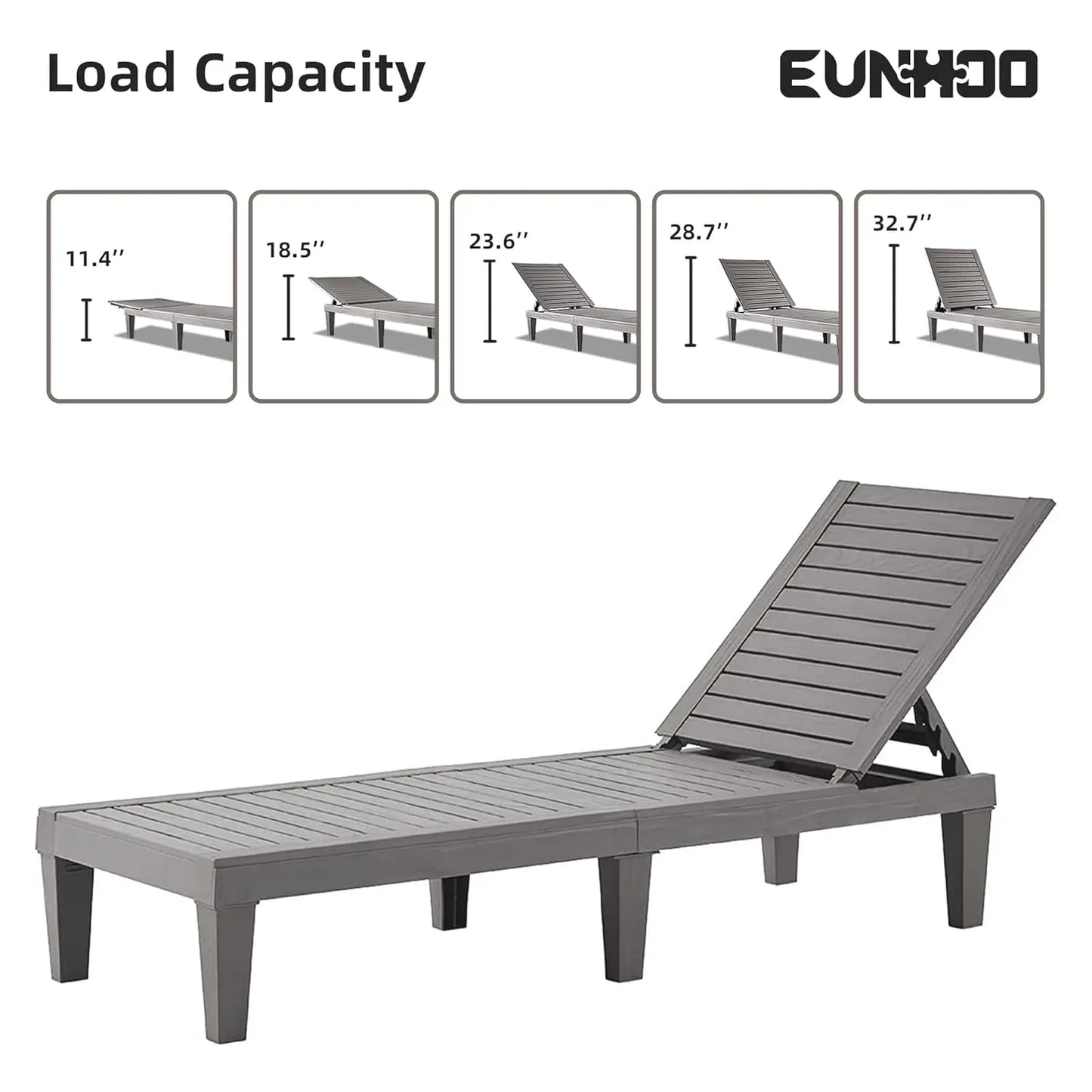 Outdoor Chaise Lounge Set of 2