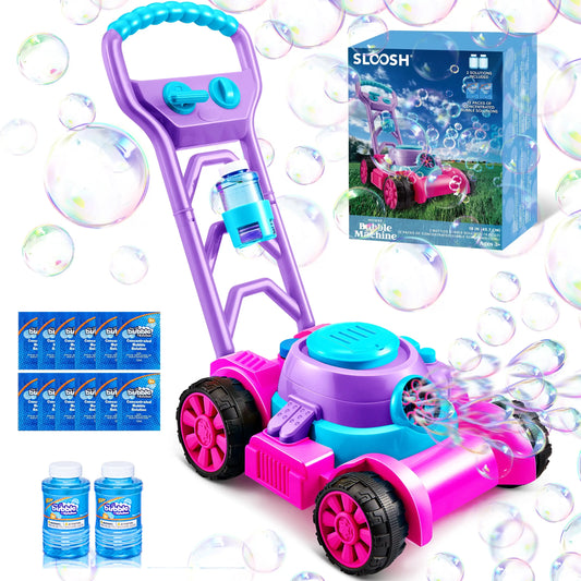 JOYFY Bubble Lawn Mower – Push-Along Bubble Machine for Kids