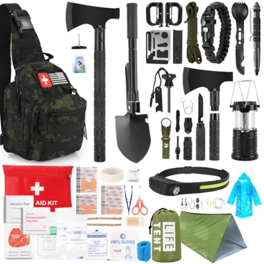 Survival Kit 268 Pcs Emergency Survival Gear