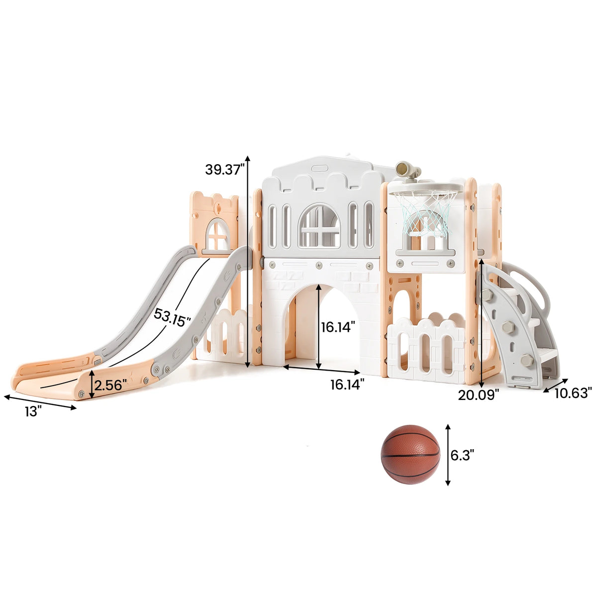 8-in-1 Indoor & Outdoor Toddler Playground