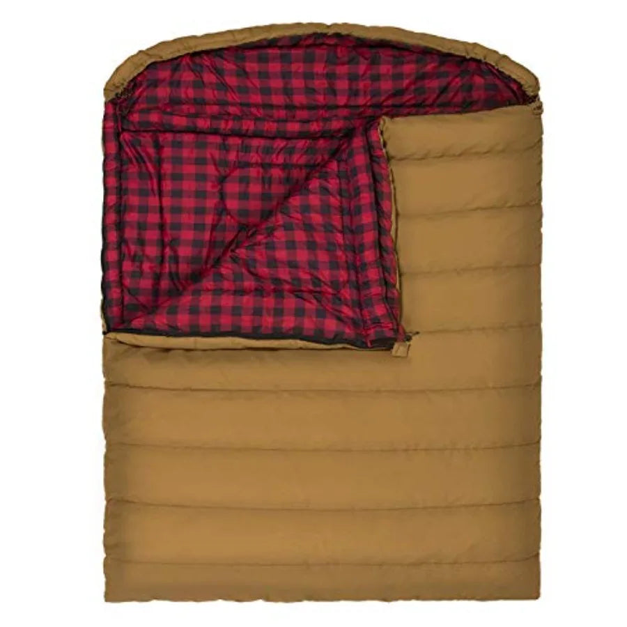 TETON Mammoth Queen-Size Double Sleeping Bag – Oversized Camping Comfort