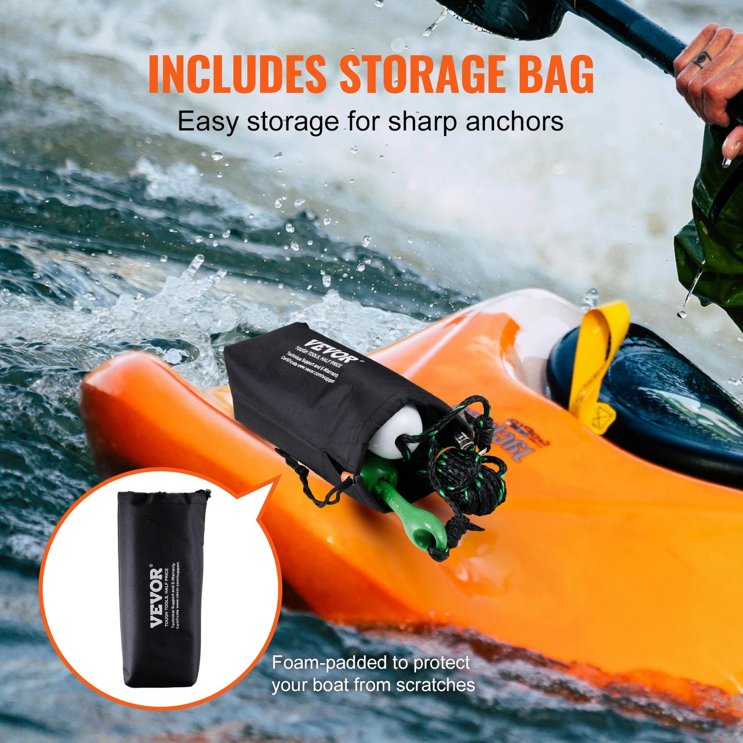 Paddleboard/Kayak Anchor Kit 3.5 lb