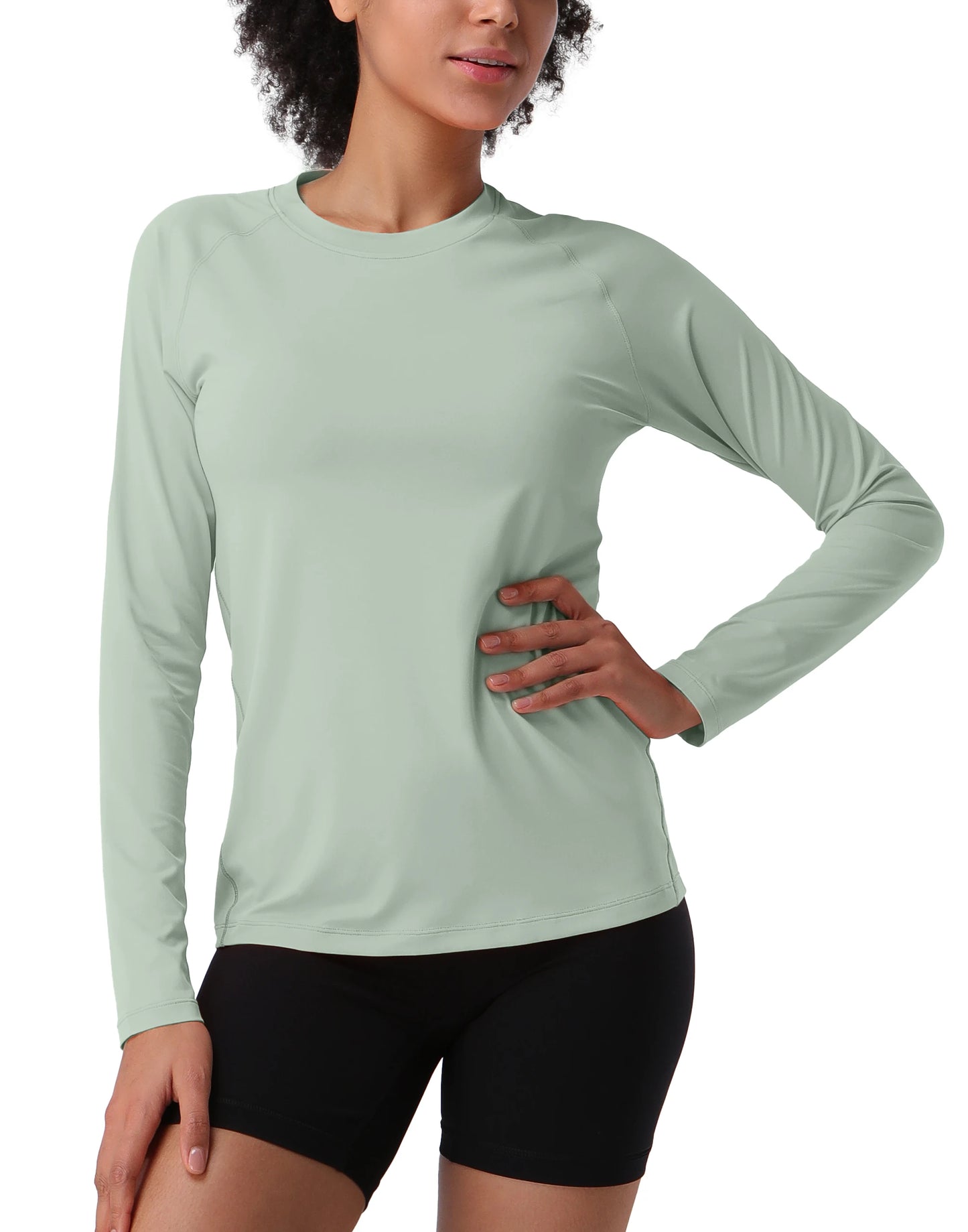 Womens Camp Hiking Long Sleeve T-shirt  SPF UV Protection
