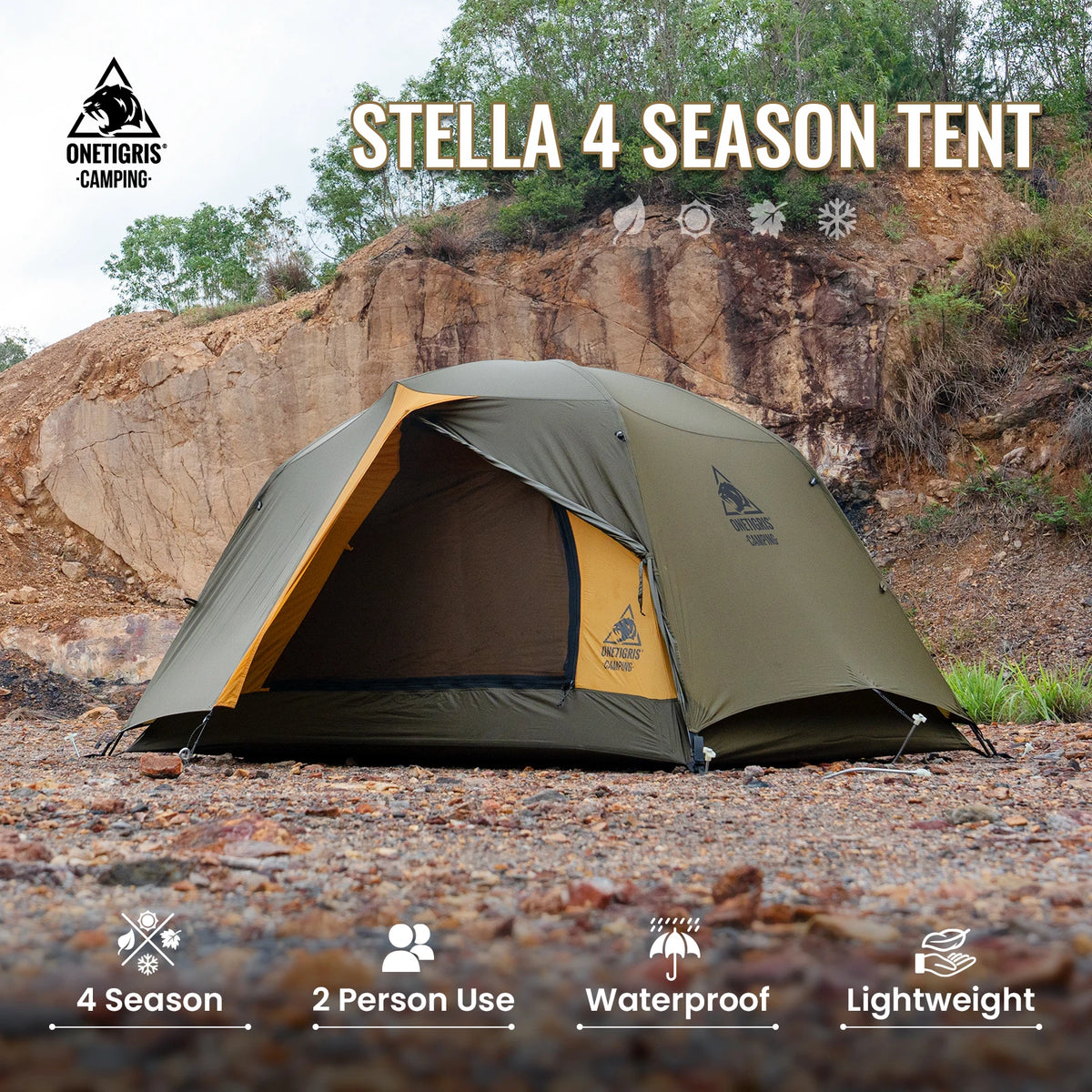 2-Person 4-Season Camping Tent