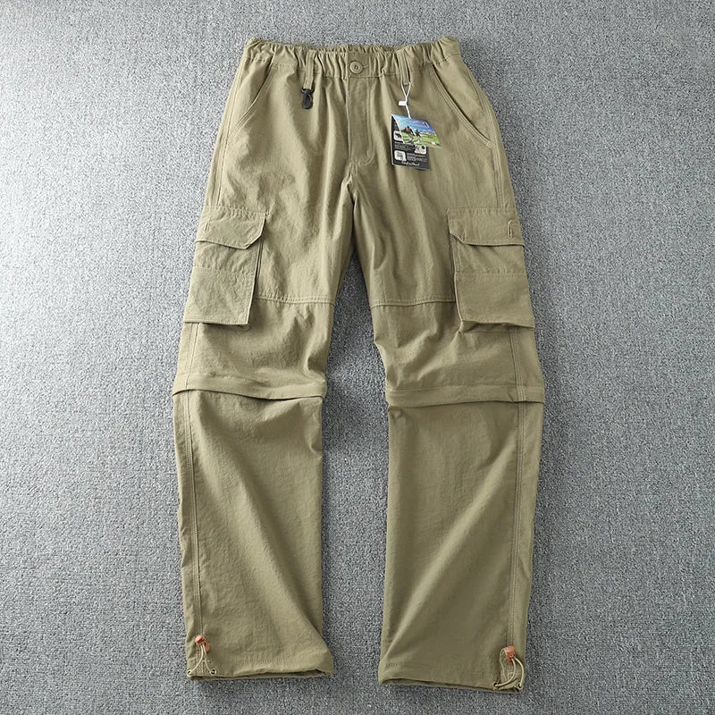 Men's Quick-Dry Hiking Cargo Pants with Multi-Pocket Storage