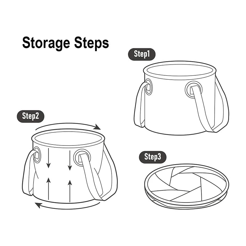 Naturehike Foldable Camping Bucket – Portable Waterproof Outdoor Pail