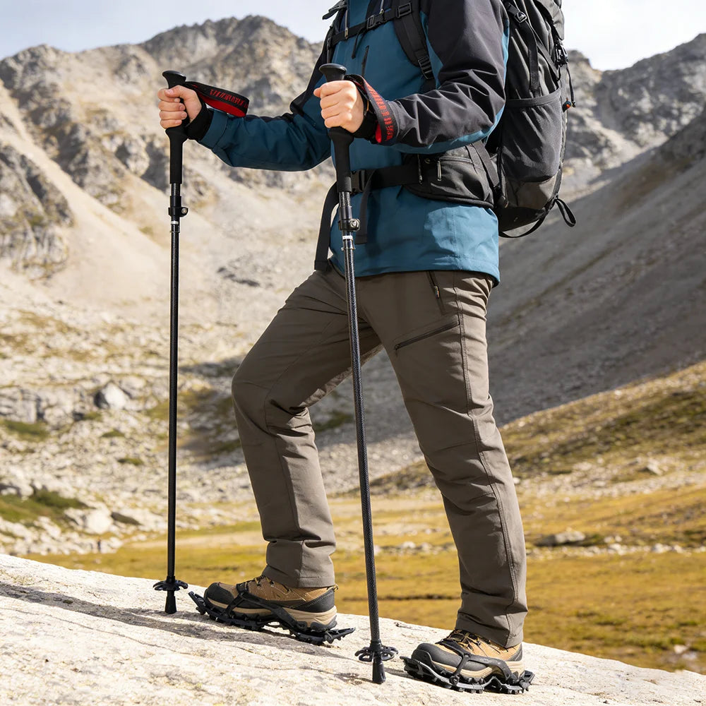 Ultralight Carbon Fiber Folding Trekking Poles