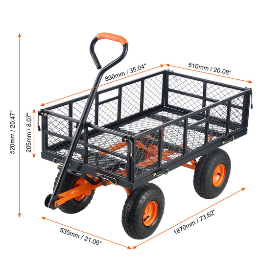 Garden metal Utility Wagon