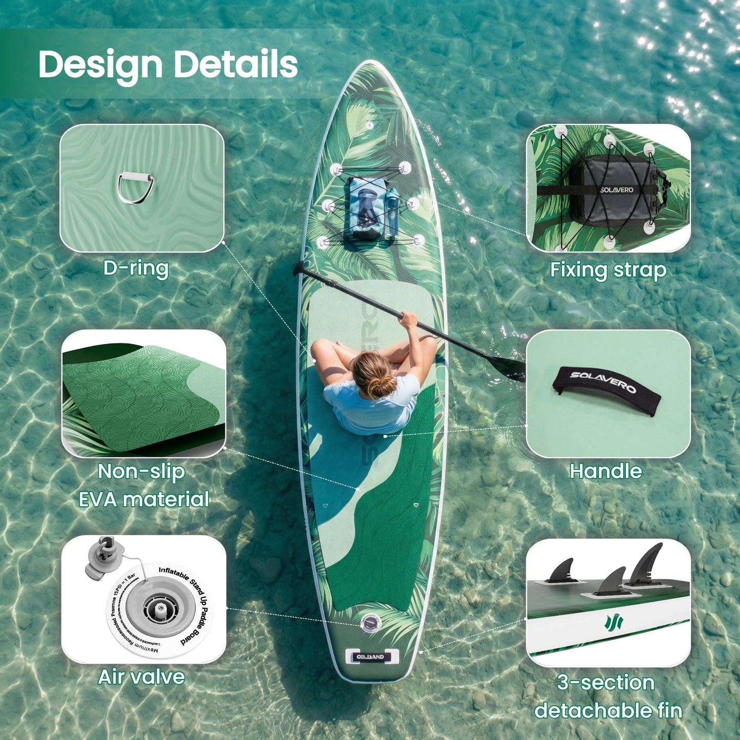 323/335/350cm Inflatable SUP Board with Accessories,