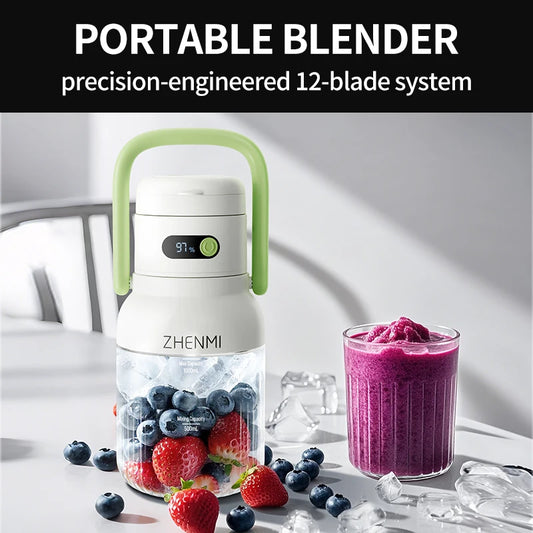 Blender for Shakes & Smoothies! Cordless Blender, 33oz, Ice Crushing, USB Rechargeable
