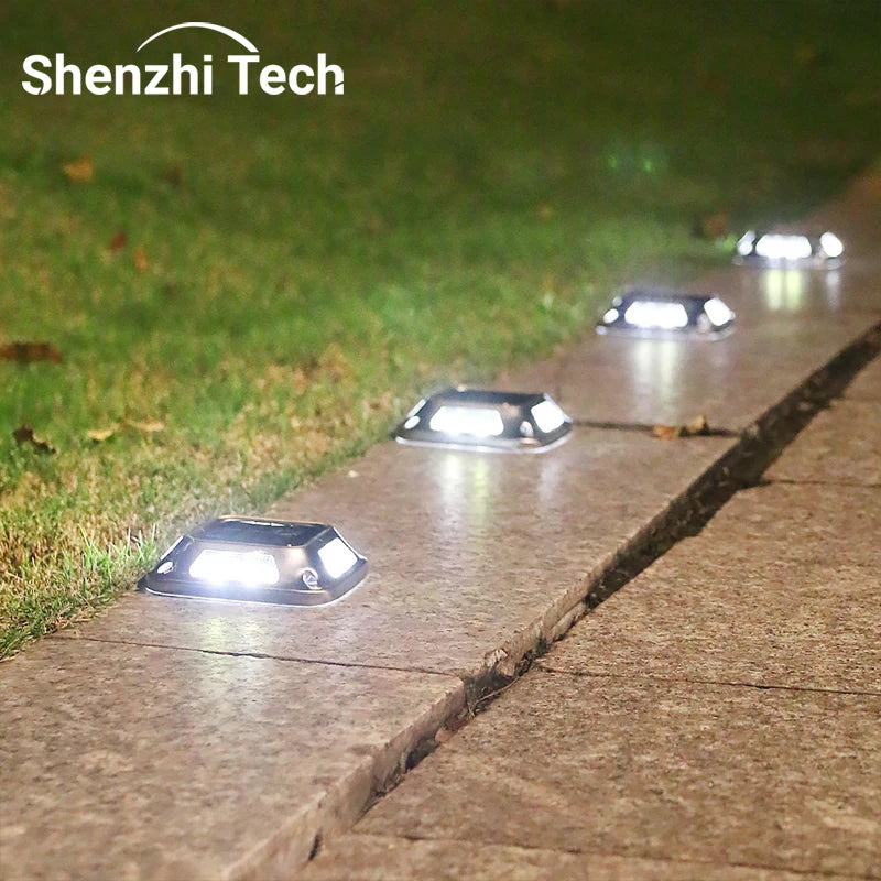 8LED Solar Driveway Light Outdoor Garden Ground Lights Waterproof LED