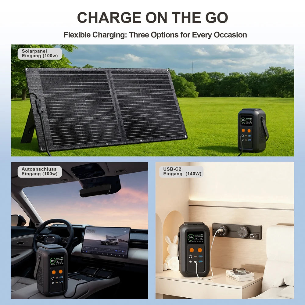 CTOLITY 200W Power Station Power Bank 60000mAh