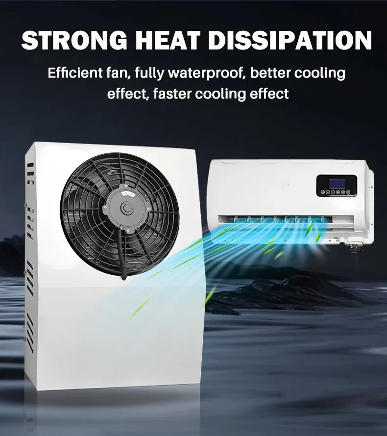 Treeligo 12V/24V 12000BTUmSplit Air Conditioner Electric
