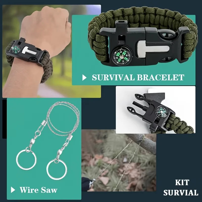230-Piece Emergency Survival & First Aid Backpack